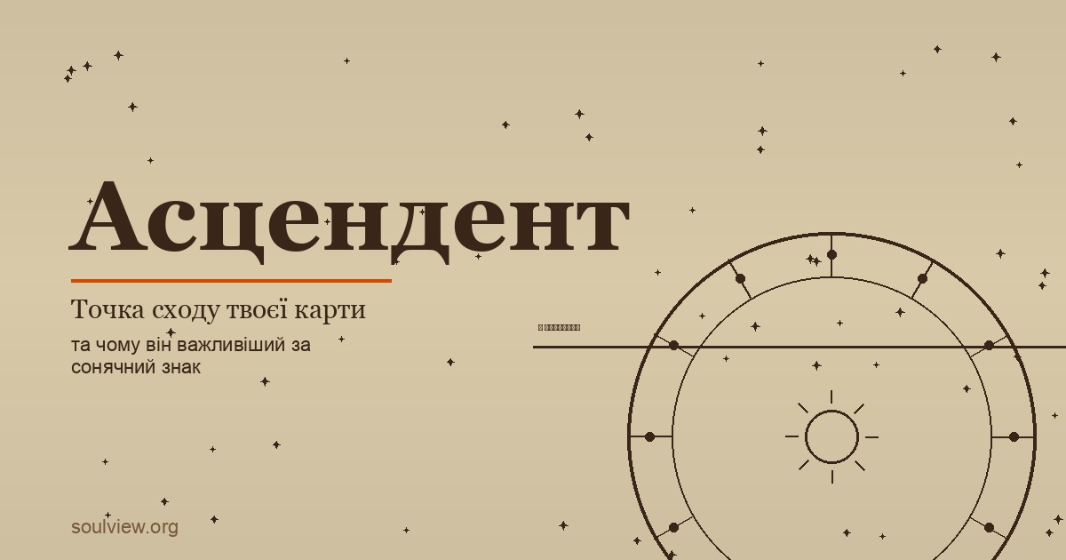 Асцендент у натальній карті