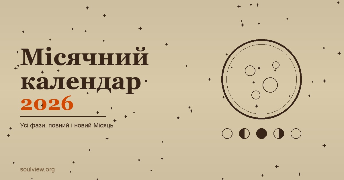 Місячний календар 2026